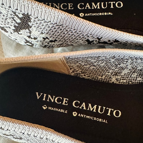 🆕 Vince Camuto Knit Ballet Flat Snakeskin Print, Size 11, Box Included 🐍🖤🤍🩶 - Picture 7 of 10